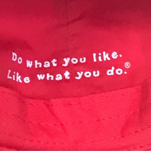 Life is Good Adjustable Red Baseball Cap - Picture 16 of 16